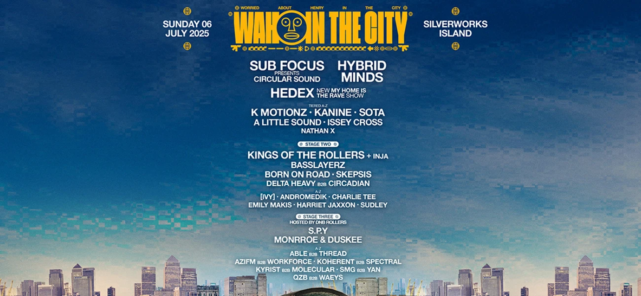 WAH in the City 2025: Drum & Bass Takes Over London This Sunday Article Image