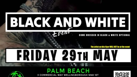 Palm Beach U18s Black & White Party | Wellingborough Image
