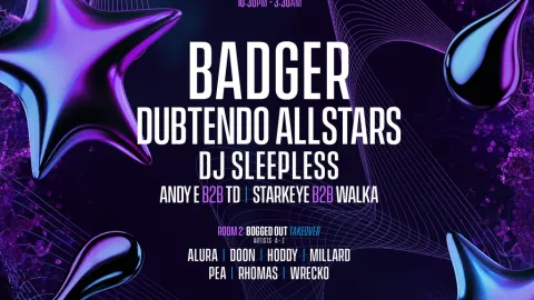 Dazed: BADGER, DUBTENDO, DJ SLEEPLESS, BOGGED OUT +++ Image