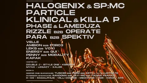 Overview Brighton - 12 Hour Party w/ Halogenix & SP:MC, Particle Image