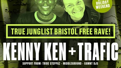True Junglist FREE RAVE - Kenny Ken + Trafic MC [Bank Holiday We Image