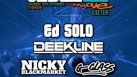 Jungle Cakes - ED SOLO, DEEKLINE + more | 19.09.26 | Exeter Image