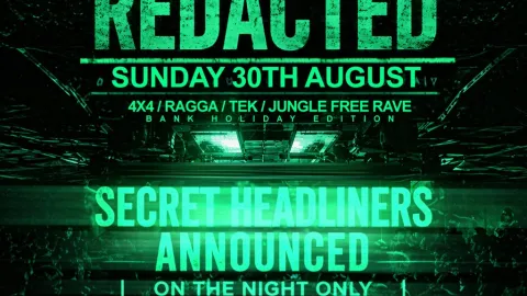 Clock Factory: REDACTED (Bank Holiday) - DNB FREE Rave Image
