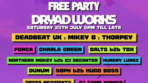 Free Party At Dryad Works - WUBLINES 2026 - Arc Audio & Impulse Image